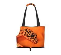 Bolsa transportadora para cachorros con estampado de leopardo y pequeños Gecko, para perros pequeños, gatos y conejos