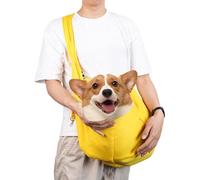 Bolsa transportadora para mascotas para perros pequeños, transportador seguro manos libres, transpirable, mascota con correa ajustable para perros pequeños, gatos para caminar al aire libre, viajes