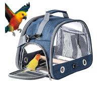 Bolsa Transportadora para Pájaros, Transportin De Viaje Pájaros con Perchas De Pie, Bolsa Bandolera Transpirable para Loro, Bolse De Viaje para Hámster, Jaula De Viaje para Animales Pequeños