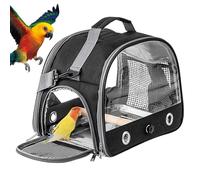 Bolsa Transportadora para Pájaros, Transportin De Viaje Pájaros con Perchas De Pie, Bolsa Bandolera Transpirable para Loro, Bolse De Viaje para Hámster, Jaula De Viaje para Animales Pequeños