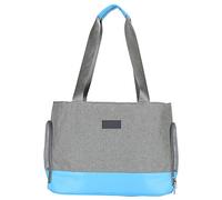 Bolsa transportadora Universal para Mascotas de un Solo Hombro, transportadora para Perros, Gatos y Conejos, diseño de Fondo Duro y Suave de Gran Apertura, Cuero a Prueba con (Blue)