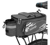 Bolsa trasera bicicleta gris 30x16x15cm 12L impermeable