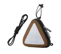 Bolsa trasera de ciclismo nocturno con elementos reflectantes y organización eficiente de herramientas (marrón)
