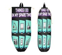 Bolsa trasera de cuerda con bolsillos con cremallera para hombres, compras, camping, gallinero, tiempo libre, infografía