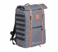 Bolsa trasera lateral para bicicleta mochila urbana Zefal gris 27L fijación en