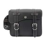 Bolsa Trasera Moto Alforja Motocicleta Cuero PU Impermeable Soporte Almacenamiento Equipaje Lateral Universal Alforjas Moto(Type B)