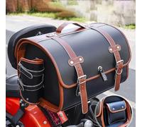 Bolsa Trasera para Asiento Moto, para Triumph Tiger 850 2021-2024, Bolsa Trasera Cuero, Maleta Maletero, Maleta Maletero Todo Clima,Dark Brown