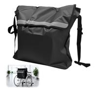 Bolsa Trasera Silla De Ruedas Bolsa De Almacenamiento Impermeable De Tela Oxford Con Rayas Reflectantes, Mochila Generosa Silla De Ruedas Para Sillas De Ruedas Andadores Y Scooter