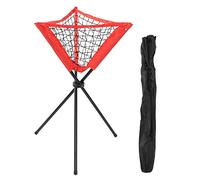 Bolsa triangular de malla pelotas portátiles duraderas de béisbol softbol entrenamiento entrenamiento equipo de entrenamiento para deportes al aire libre acero inoxidable tela Oxford rojo 41,9