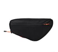 Bolsa triangular para marco de bicicleta, paquete de tubo superior de nailon de capacidad de 1,7 L, solución de almacenamiento ligera y espaciosa, diseño de correa resistente a los arañazos para