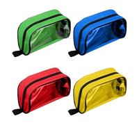Bolsa vacía de primeros auxilios, bolsa organizadora de emergencia codificada por colores con cremallera y ventana transparente, almacenamiento de suministros médicos para viajes, camping, oficina