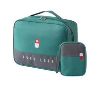 Bolsa vacía de primeros auxilios, estuche organizador de medicamentos, suministros médicos, píldoras, botellas, contenedor de almacenamiento, bolsa para gabinete, bolsa de kit de emergencia para