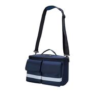 Bolsa vacía de primeros auxilios, organizador de botellas, bolsa de primeros auxilios, bolsa de emergencia para viajes, senderismo, oficina, 12.6 x 7.5 x 7.1 pulgadas, azul oscuro