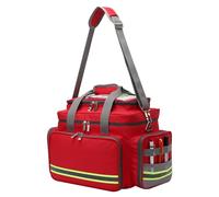 Bolsa vacía de primeros auxilios para preparación de emergencias, gran capacidad, impermeable y duradera, con correa ajustable y tira reflectante, ideal para viajes, hogar, coche, senderismo, lugar de