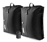 Bolsa Vacio Ropa Viaje Con Bomba Inalámbrica, Reutilizable Bolsa Compresion, Doble capa bolsas vacio, Bolsas de vacio para ropa viaje impermeabilidad IP67 (2 pieza + bomba)