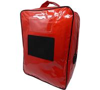 Bolsa, Valija de PVC para Transporte de Documentos y Valores. Medidas: 32 cm x 42 cm x 20 cm. (Rojo)
