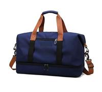 Bolsa Viaje Bolso de Viaje Oxford, Bolsos de Mano de Gran Capacidad, Bolsos de Equipaje for Hombres y Mujeres, Bolso de Hombro for Exteriores, Bolso Impermeable de Fin de Semana(Deep Blue)
