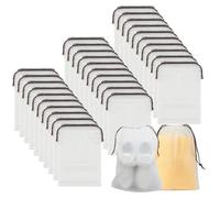 Bolsa Zapatos Viaje 30 Bolsa De Viaje para Zapatos Bolsas de Zapatos Portátil a Prueba de Polvo Bolsas Zapatos Almacenaje Transparente con Cordón para Guardar Zapatos, Ropa para Viajes 40 * 30CM