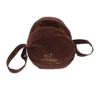 Bolsa Zen para Cuencos Cantores, Estuche Pequeño de Paño | Color Café, Cierre de Cremallera, Uso en Viajes y Actividades al Aire Libre, Diseño de Cultura Tradicional