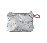 Bolsas acolchadas de poliuretano plateado únicas con diseños de ahorro de espacio, bolsas para bolsos o bolsillos, adecuadas para mujeres de moda, bolsas de almacenamiento de moda, f, Talla única