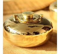 Bolsas Agua Caliente De Cobre, Hot Water Bottle, 1L/1.5L/2.0L/3.0L With Cover, Para Noches Acogedoras Alivio Del Dolor En La Espalda,Cuello Y Hombros (Color : Smooth, Size : 15cm(5.9in))