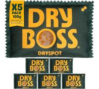 Bolsas Antihumedad Reutilizables - DRYBOSS - Deshumidificador de Silica Gel para Armario, Cajones, Canapé y Coche - Absorbe Humedad y Olores - Reusable con Indicador - 100 g (5 Unidades)