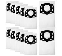Bolsas Aspiradora Karcher Set de repuesto, que contiene 12 bolsas de filtro para aspiradoras Kärcher WD4 WD5 WD6 y Kärcher KFI 487, Bolsa Aspiradora Karcher de repuesto para Kärcher 2.863-006.0
