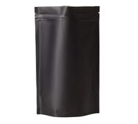 bolsas autopercladas, 100 bolsas de aluminio Mylar con cierre hermético, tipo stand-up, muesca for abrir fácilmente, multicolor, varios tamaños(Black,8x12cm)