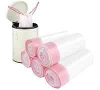 Bolsas Basura, 100 Piezas 45 cm x 50 cm Bolsas de Basura, Bolsas Basura 10L, Resistentes y Duraderas, para Oficina, Cocina, Baño, Dormitorio, Salón, Blanco