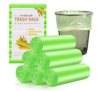 Bolsas Basura 20L 120 Bolsas de Basura Bolsas Compostables Resistentes al Desgarro Prueba de Fugas para el Hogar, Oficina, Cocina, Baño 50 x 60 cm