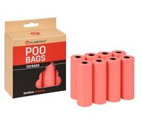 Bolsas caca perro - 120 unidades - biodegradables - seguras y cómodas - azul pastel - Flamingo