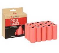 Bolsas caca perro - 240 unidades - biodegradables - gruesas y confiables - azul pastel - Flamingo