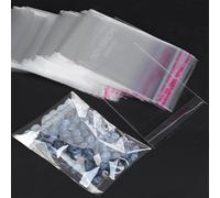 Bolsas Celofán Transparente 300Pcs Bolsas De Celofán 10x12+3cm Bolsas De Plastico Transparente Adhesivas Bolsa Autoadhesiva OPP Para Caramelo Bombones Fiestas Bodas Regalo