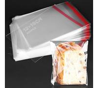 Bolsas Celofán Transparente 300Pcs Bolsas De Celofán 12x15+3cm Bolsas De Plastico Transparente Adhesivas Bolsa Autoadhesiva OPP Para Caramelo Bombones Fiestas Bodas Regalo