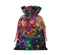 Bolsas coloridas con estampado de estrellas arcoíris festivas y elegantes, reutilizables para todas tus necesidades de regalo para cada ocasión