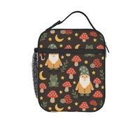 Bolsas Comida Gnomos Hongos Ranas Estrellas Luna Reutilizable Bolsa Almuerzo Portátil Almuerzo Porta Alimentos para Hombres Adultos Trabajo