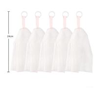 Bolsas compactas de ahorro de jabón para viajes, 5 unidades, para mejorar tu experiencia de ducha en cualquier momento (rosa)