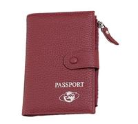 Bolsas compactas para pasaportes, Billetera de PU para Mayor Comodidad con múltiples Ranuras para viajeros de Negocios y de Placer, Almacenamiento de Efectivo