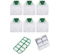 Bolsas compatibles Folletto VK200/VK220S con perfume - Pack de 6 + 1 rejilla de protección del motor - Recambios de alta calidad para aspiradora