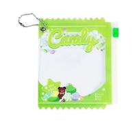 Bolsas con cierre de cremallera, bolsas transparentes resellables - Funda transparente para exhibición con candado para credenciales con cremallera - Bolsillos transparentes con cremallera, estuche