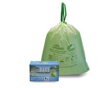 Bolsas con cord n 100 % compostables UNNI, de 6 a 8 galones, de 23 a 30 litros, 45 unidades, resistentes, de 1 mil sima de pulgada, para desechos