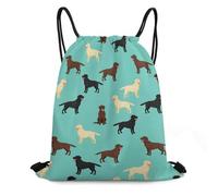 Bolsas con Cordón Adorables Labradores Amarillo Chocolate Negro Perros De Compañía Bolsa De Cuerdas Ajustable Bolsa De Cuerda Moda Mochila Cuerdas para Gimnasio Natación Playa