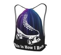 Bolsas con Cordón Así Es como Ruedo Mis Patines Bolsa De Cuerda Plegable Drawstring Bag Luz Bolsa De Cuerdas para Vacaciones Gimnasio Natación