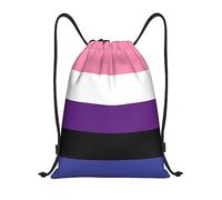 Bolsas con Cordón Banderas De Género Drawstring Bag Luz Bolsa De Cuerda Ajustable Bolsa De Cuerdas para Natación Escuela Gimnasio