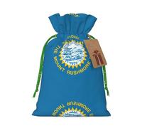 Bolsas con cordón con estampado de la bandera de Dakota del Sur, bolsas de regalo reutilizables con cordón, perfectas para vacaciones y fiestas