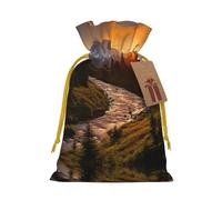 Bolsas con cordón con estampado de parque nacional, bolsas de regalo reutilizables con cordón, perfectas para vacaciones y fiestas
