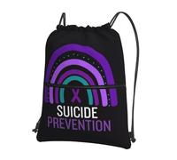 Bolsas con Cordón Concientización sobre La Prevención del Suicidio Mochila Cuerdas Ajustable Drawstring Bag Moda Bolsa De Cuerdas para Gimnasio Escuela Playa