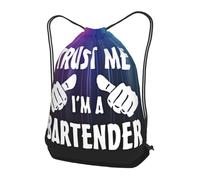 Bolsas con Cordón Créeme, Soy Camarero. Mochila con Cordón Ajustable Bolsa De Cuerdas Durable Bolsa De Cuerda para Vacaciones Gimnasio Playa