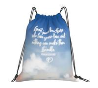 Bolsas con Cordón Cristo Mochila con Cordón Durable Bolsa De Cuerdas Ajustable Drawstring Bag para Gimnasio Escuela Playa