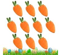 Bolsas Con Cordón De Zanahoria De Pascua - 10 Bolsas De Dulces De Pascua | Bolsas Con Cordón Con Temática De Zanahoria, Bolsas De Regalo De Pascua, Zanahoria, Rellenos De Cesta De Pascua, Bolsas De Te